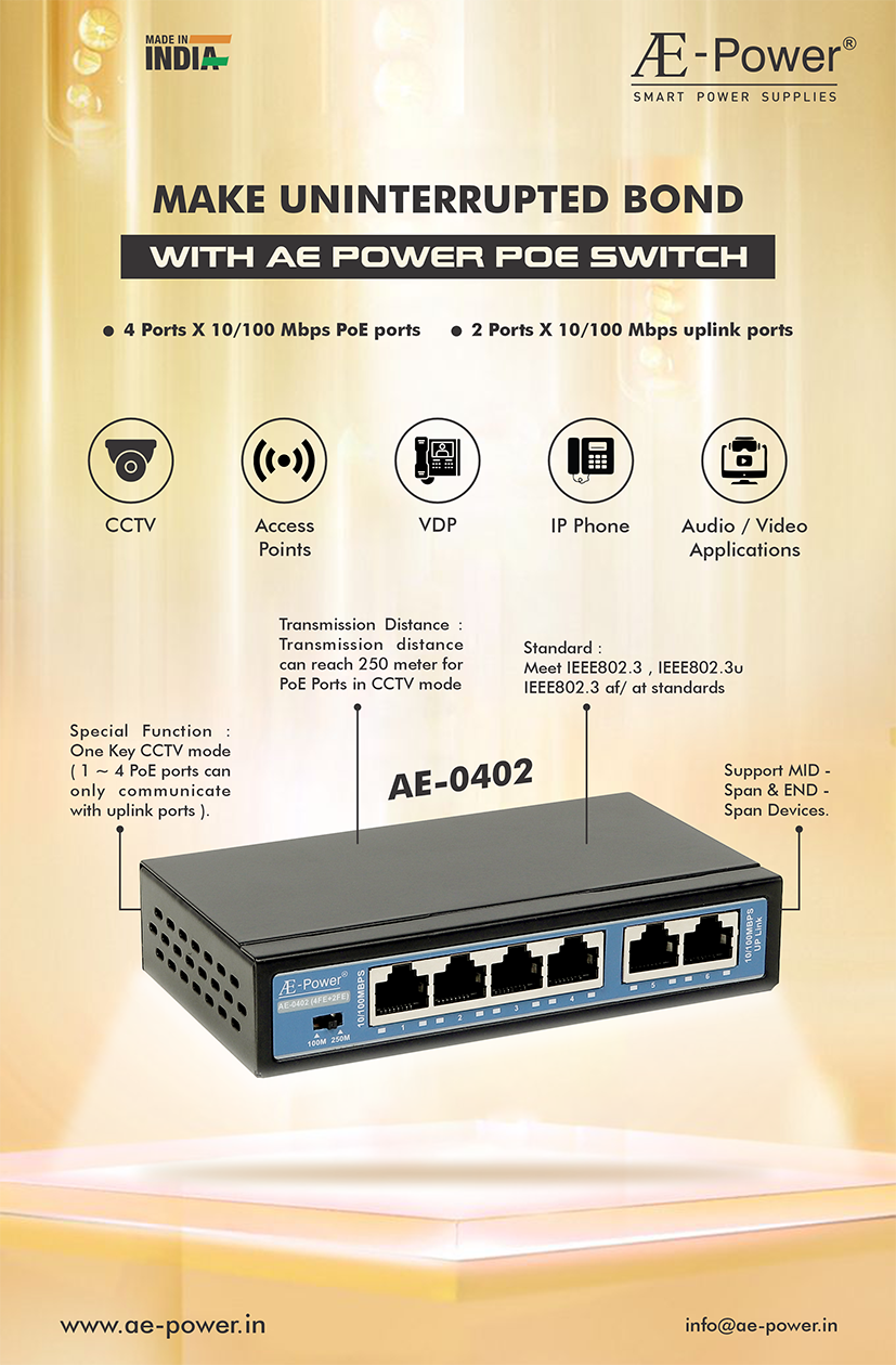 AE Power Poe 4 port