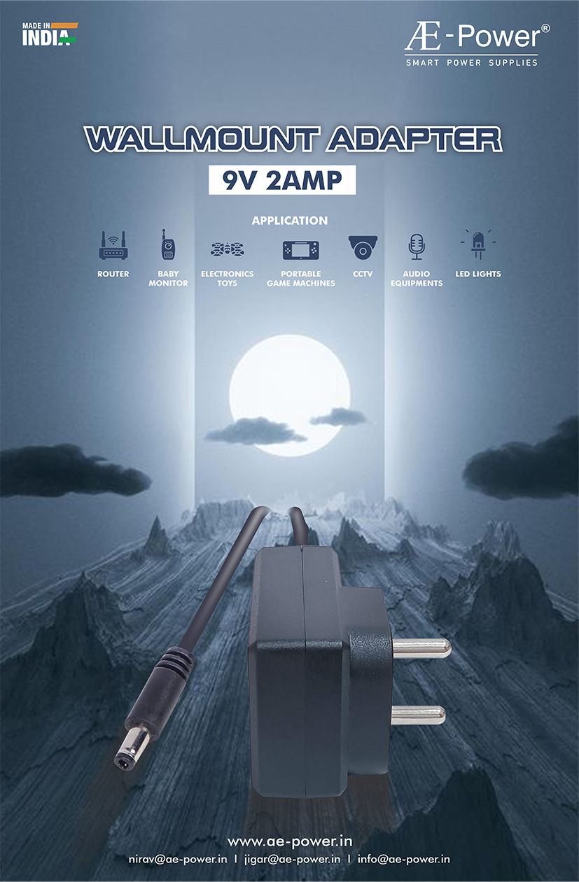 AE Power Wallmount 9V 2AMP