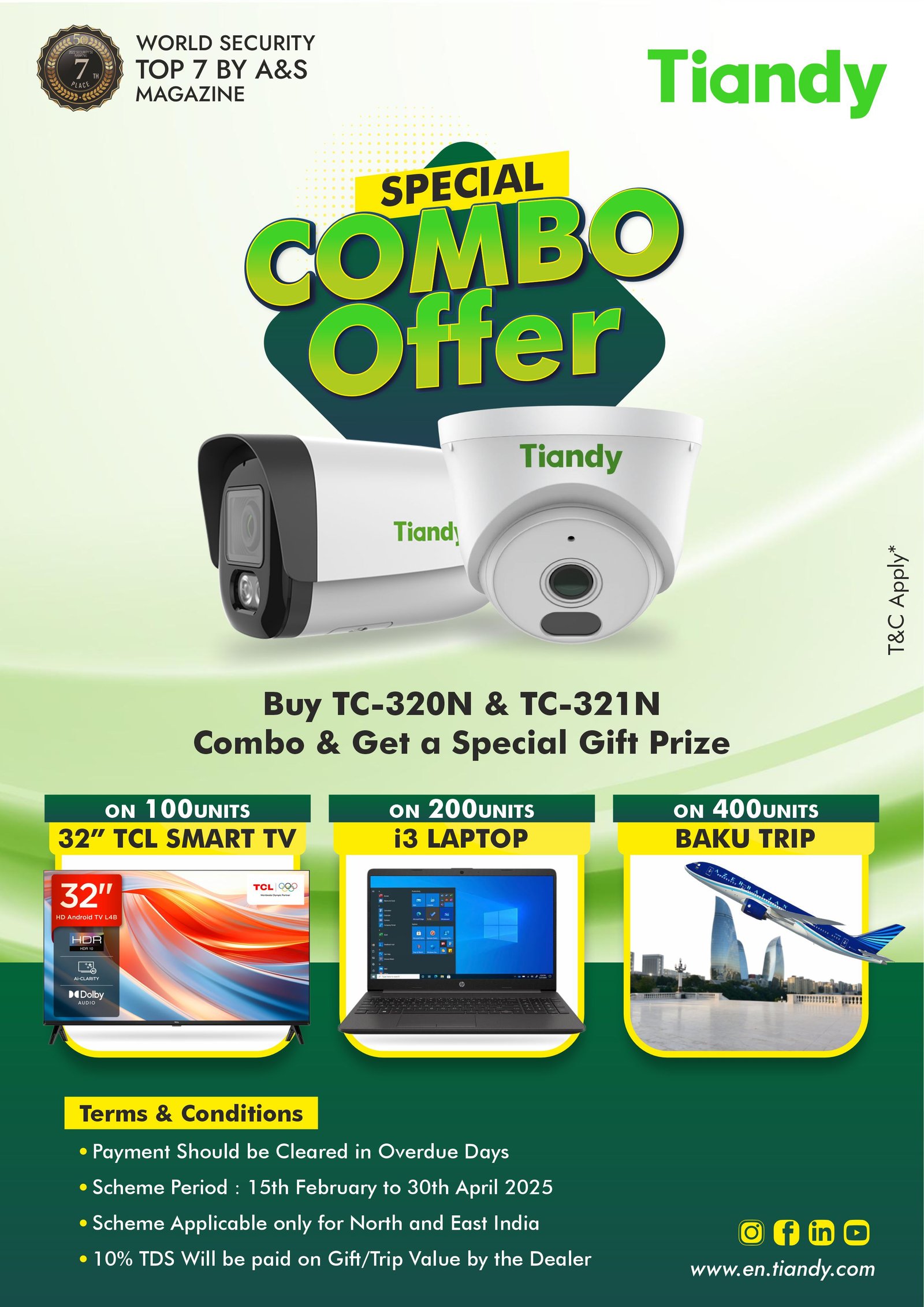 Tiandy Combo offer 27.02.2025