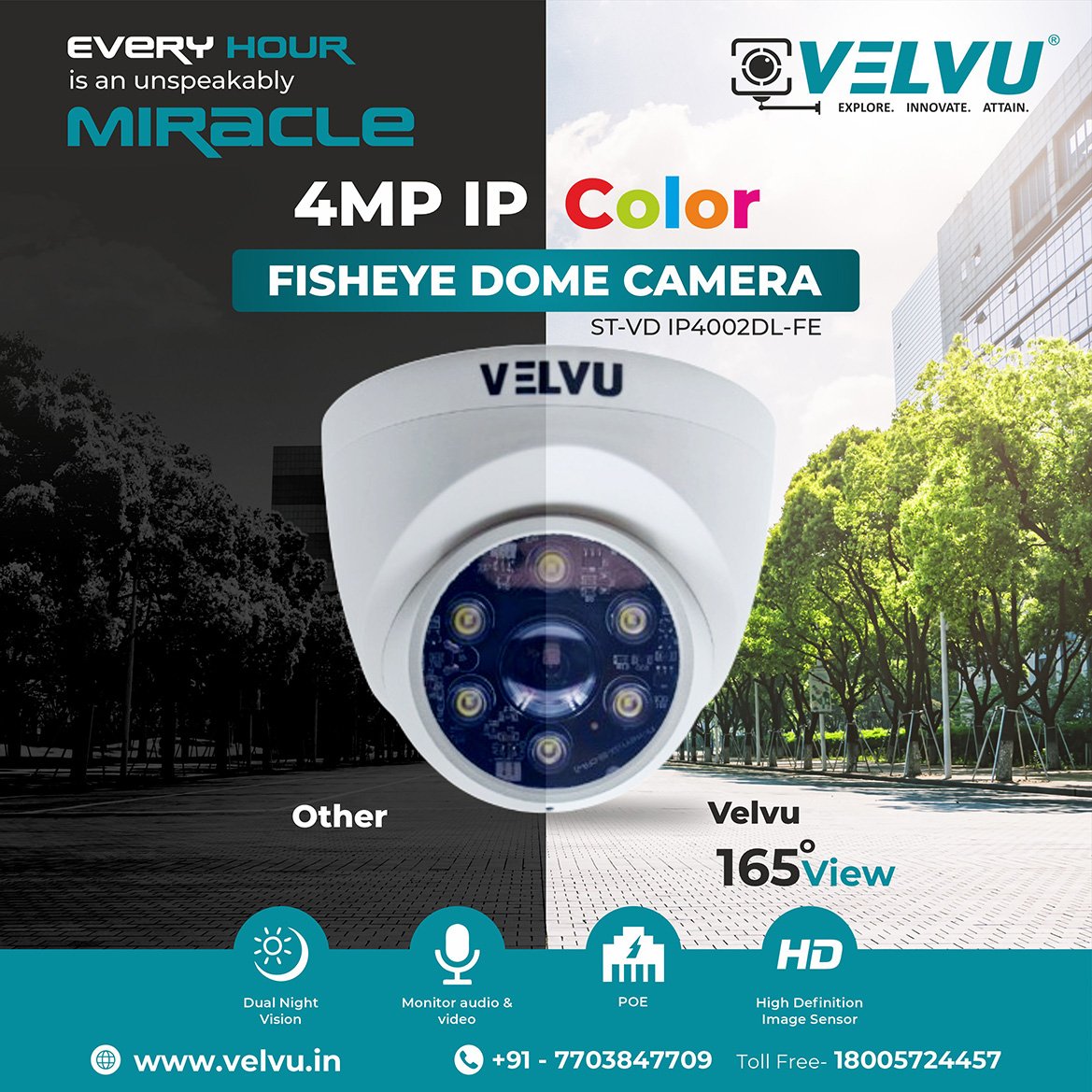 Velvu 4MP Fisheye